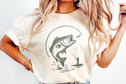 Bass Fishing PNG, Digital Download,, an Illustration by SharpMarketplace (Thumbnail 2 of 9)