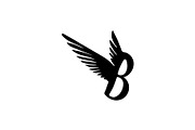Letter B Logo With Wings, a Branding & Logo Template by Salman Shop (Thumbnail 1 of 2)