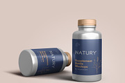 Supplement Bottle Mockups, a Packaging Mockup by Graphicsfuel (Thumbnail 5 of 12)