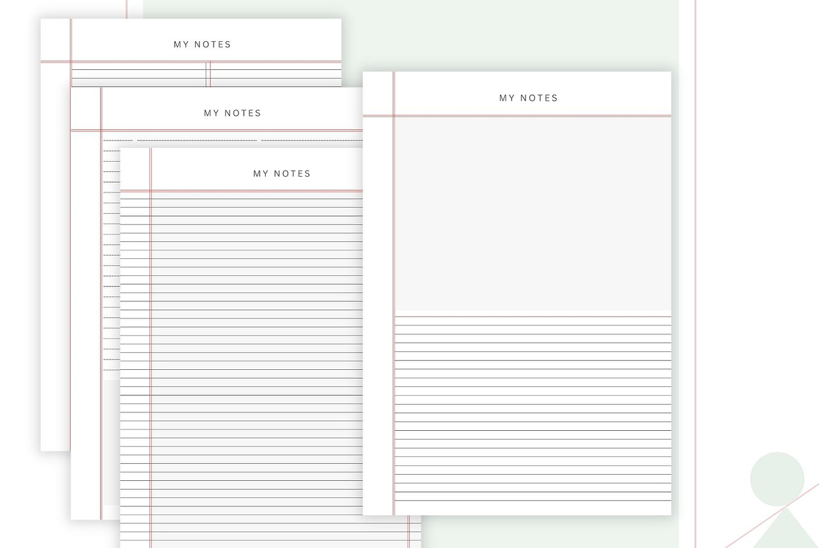 Digital Notes Templates, a Stationery Template by CreativeBundlex (Photo 6 of 8)