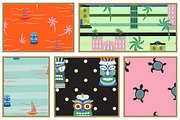 Aloha! Seamless Patterns Set, a Pattern Graphic by InaCorart (Thumbnail 5 of 5)