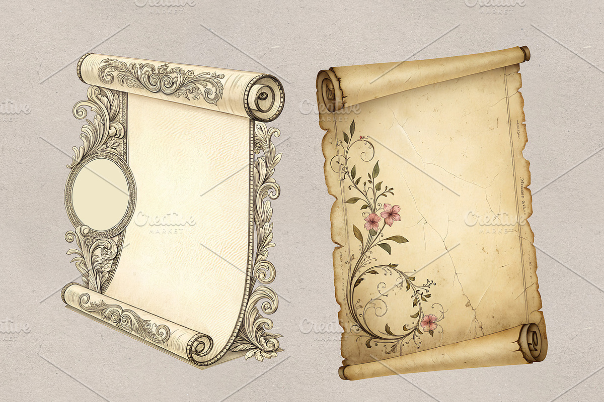 Vintage Decorative Borders & Frames, a Decorative Illustration by MRI STUDIO (Photo 22 of 34)