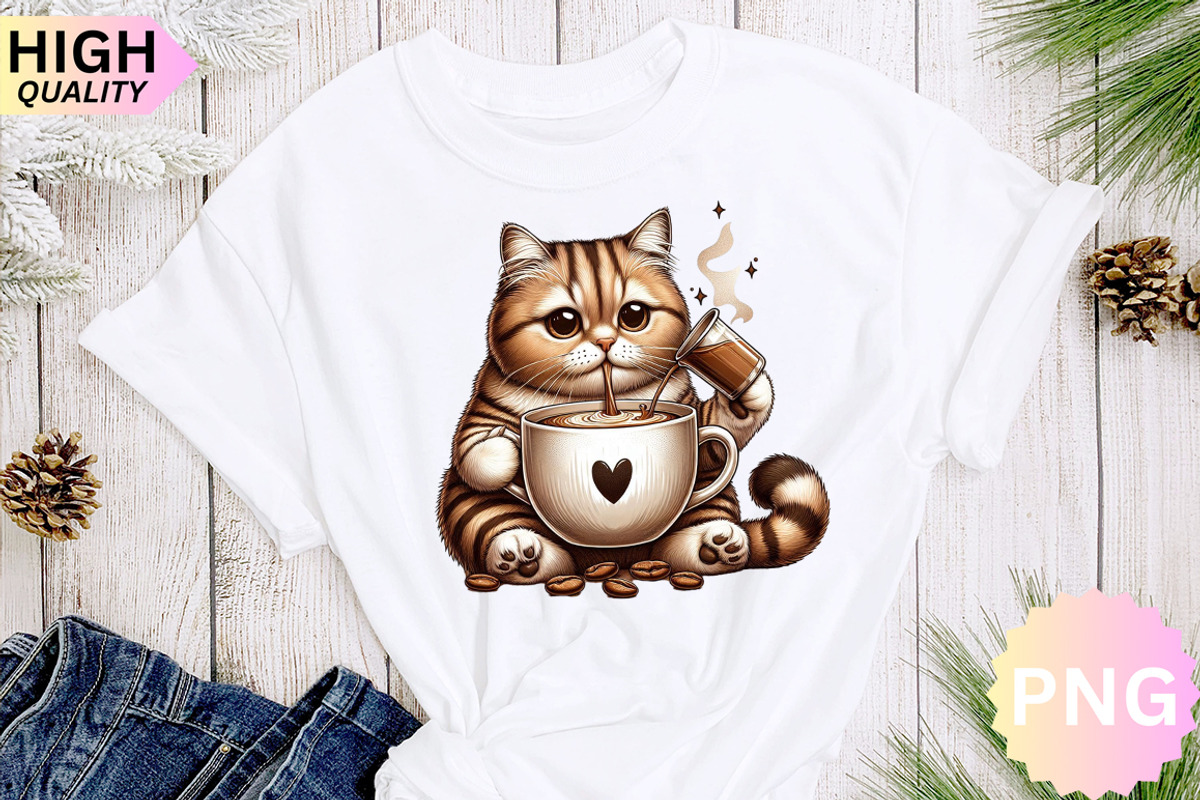 Cat And Coffee Clipart Bundle, a Graphic by crative8112 (Photo 8 of 10)