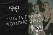 Hollow Drama. Handwritten font, a Handwritten Font by PaperJamLab (Thumbnail 5 of 9)