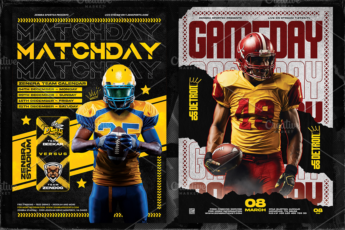 8 Football Flyer Template A4, a Print Template by OnurDemircan (Photo 5 of 5)