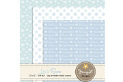 Snowman Digital Papers & Clipart, an Illustration by JennyL Designs (Thumbnail 2 of 4)