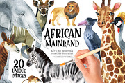 African Mainland-illustration set, an Animal Illustration by KatBranchArt (Thumbnail 1 of 6)