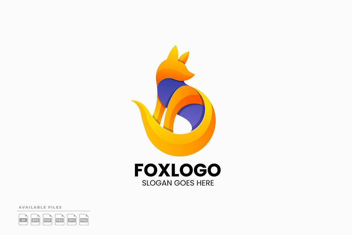 Fox Gradient Colorful Logo, a Branding & Logo Template by Zeer Graphic
