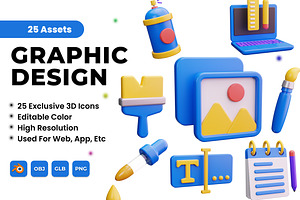 Grafic Design 3D Icon