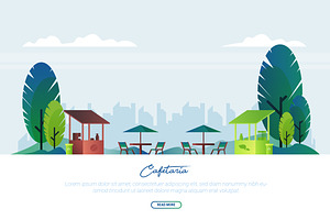 Cafetaria - Vector Landscape & Build