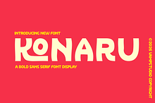Konaru - A Bold Modern Display Sans