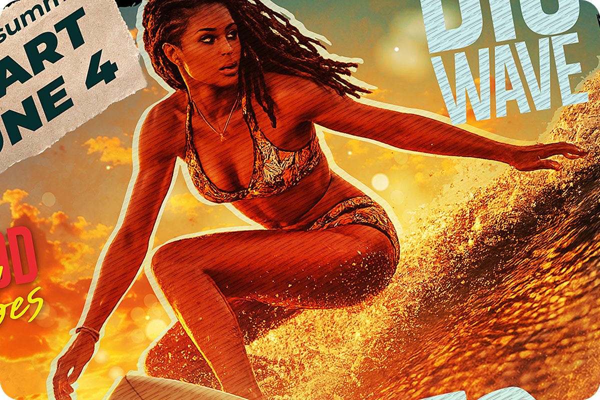 Surf Camp Social media template, a Social Media Template by regalDRAW (Photo 2 of 3)