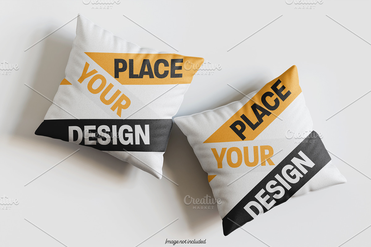 Square pillow mockup bundles, a Merchandise Mockup by Ambo Ampeng (Photo 21 of 32)