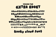 Kooky Cloud! Unique Bold Bubble Font, a Handwritten Font by Studio Funshop by Kelli (Thumbnail 9 of 10)