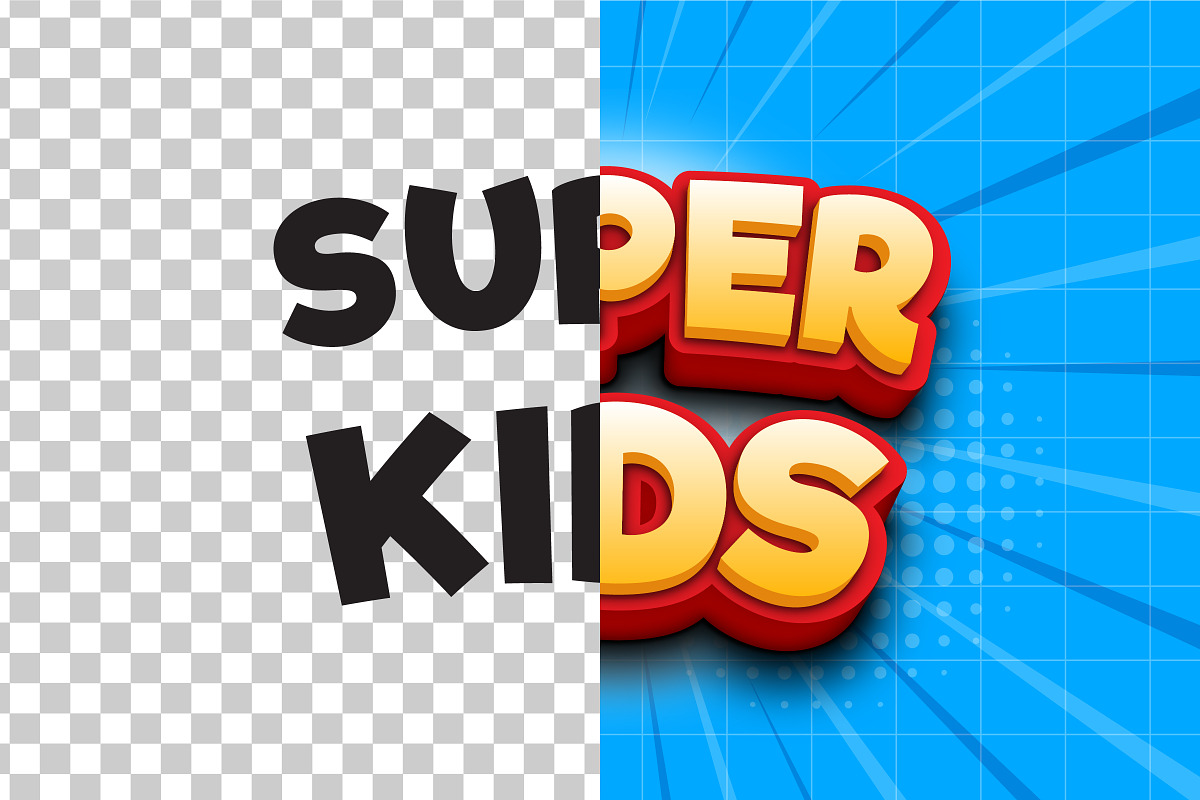 Super Kids Text Effect, a Brushes & More by Mily Studio (Photo 2 of 5)