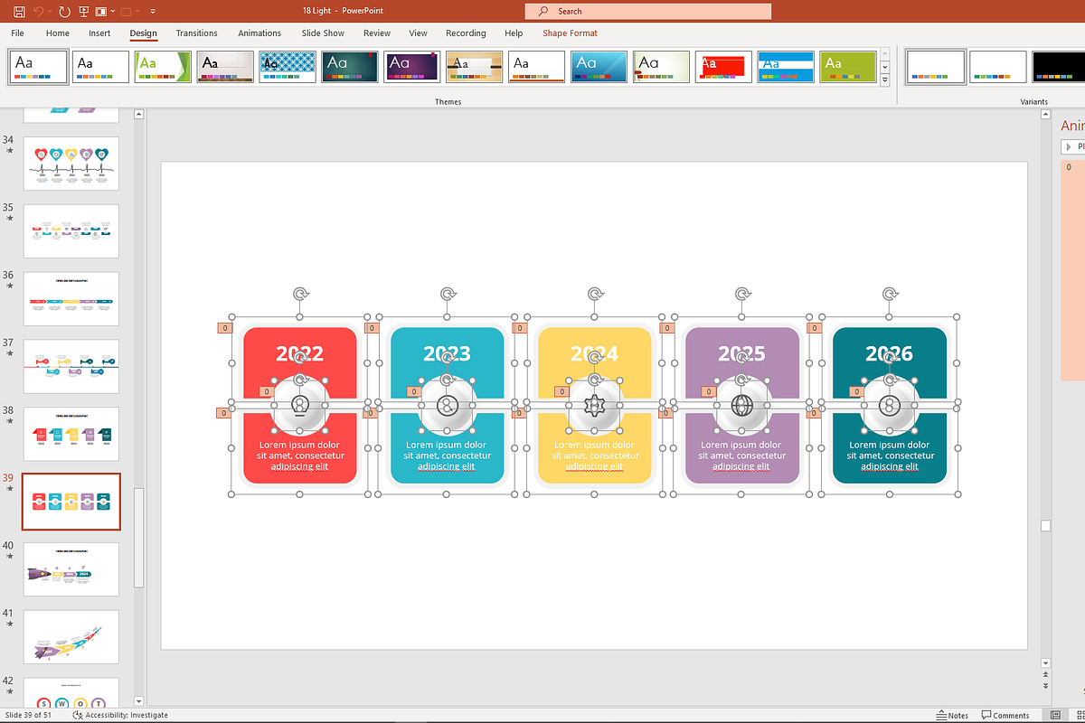Business Timeline Template, a Presentation Template by Infographics project (Photo 4 of 13)