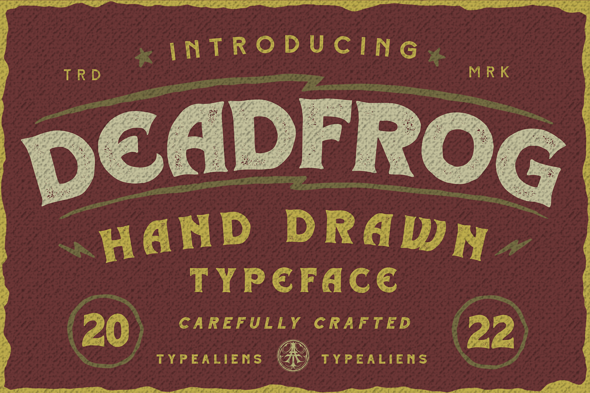 Deadfrog, a Serif Font by ilhamtaro (Photo 1 of 10)