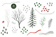 Misty Forest. Abstract collection, an Object Graphic by KatsiarynaKa (Thumbnail 3 of 15)