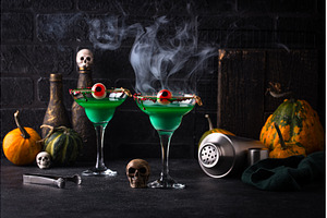 Halloween cocktails with spooky, a Holiday Photo by Yulia Furman