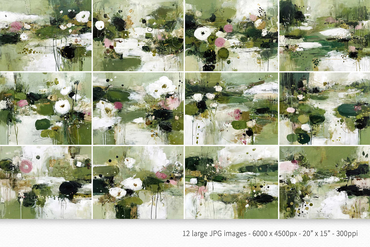 Abstract Lily Pond, a Decorative Illustration by rileyBgraphics (Photo 2 of 7)