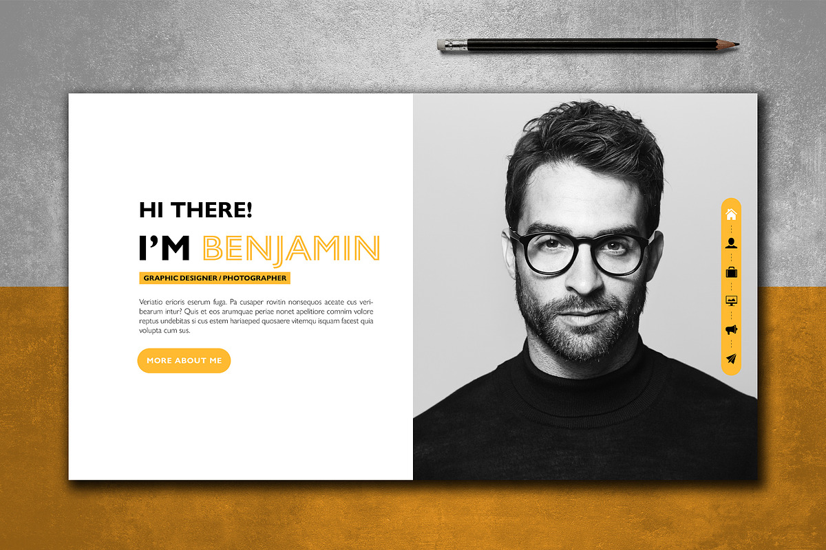 Interactive PDF Resume Layout, a Resume Template by Grkic Creative (Photo 1 of 9)
