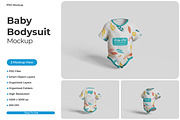 Baby Bodysuit Mockup, a Shirt Mockup by Pixie Creative (Thumbnail 1 of 4)