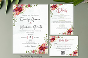 Rose Wedding Invitation Suite,, an Invitation Template by Elegant_Studio44 (Thumbnail 3 of 4)