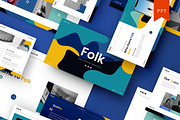 Folk – Creative Business PowerPoint, a Presentation Template by Dens Creative Studio (Thumbnail 1 of 6)
