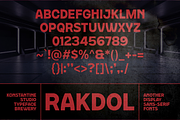 Rakdol - Display Sans Serif Fonts, a Sans Serif Font by Konstantine Studio (Thumbnail 3 of 3)