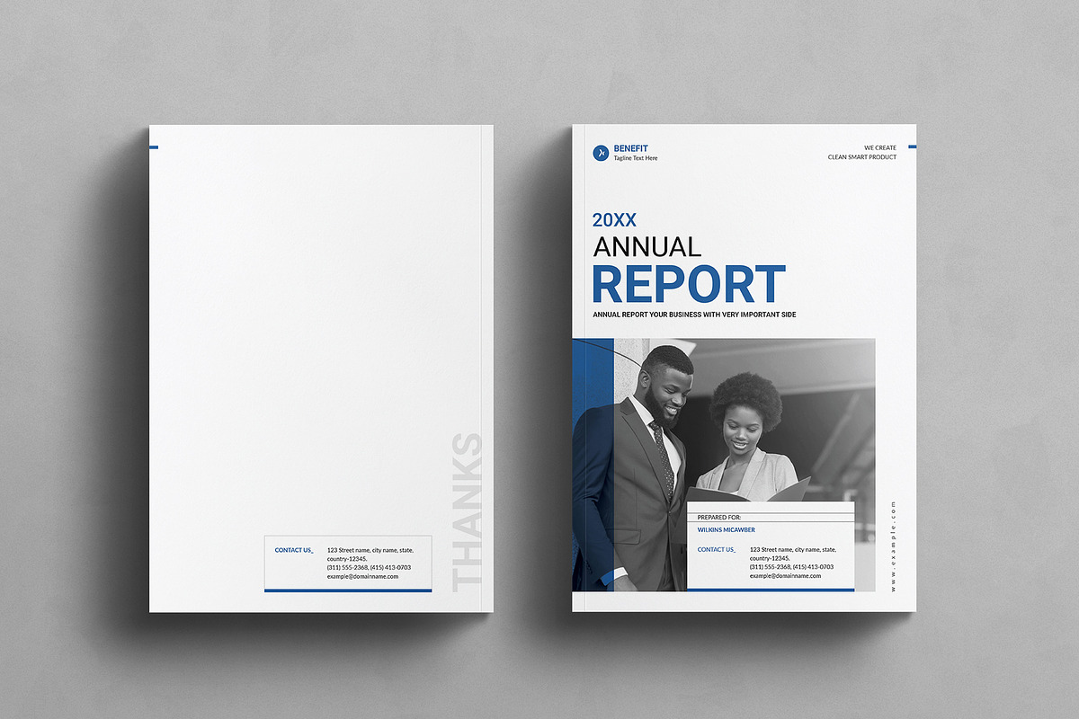 Annual Report Template, a Brochure Template by MassiveCreator (Photo 5 of 5)