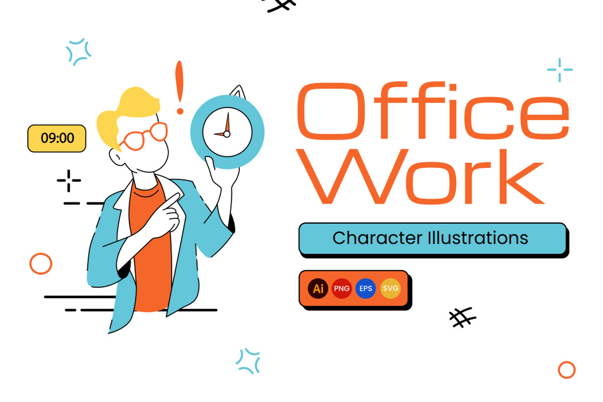Office Work Illustrations, an Object Illustration by Loin Studio (Photo 1 of 3)