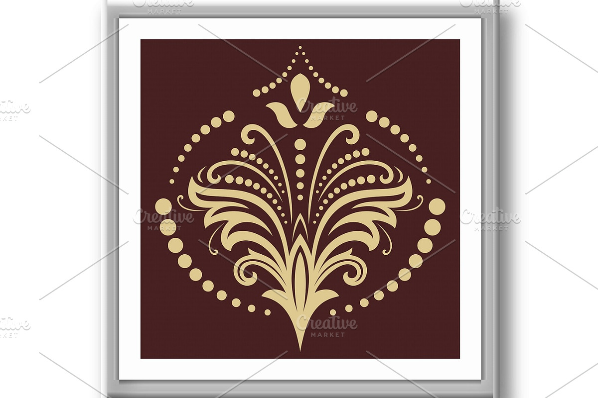 Floral Vector Abstract Pattern, a Decorative Illustration by FineArtStudio (Photo 2 of 3)