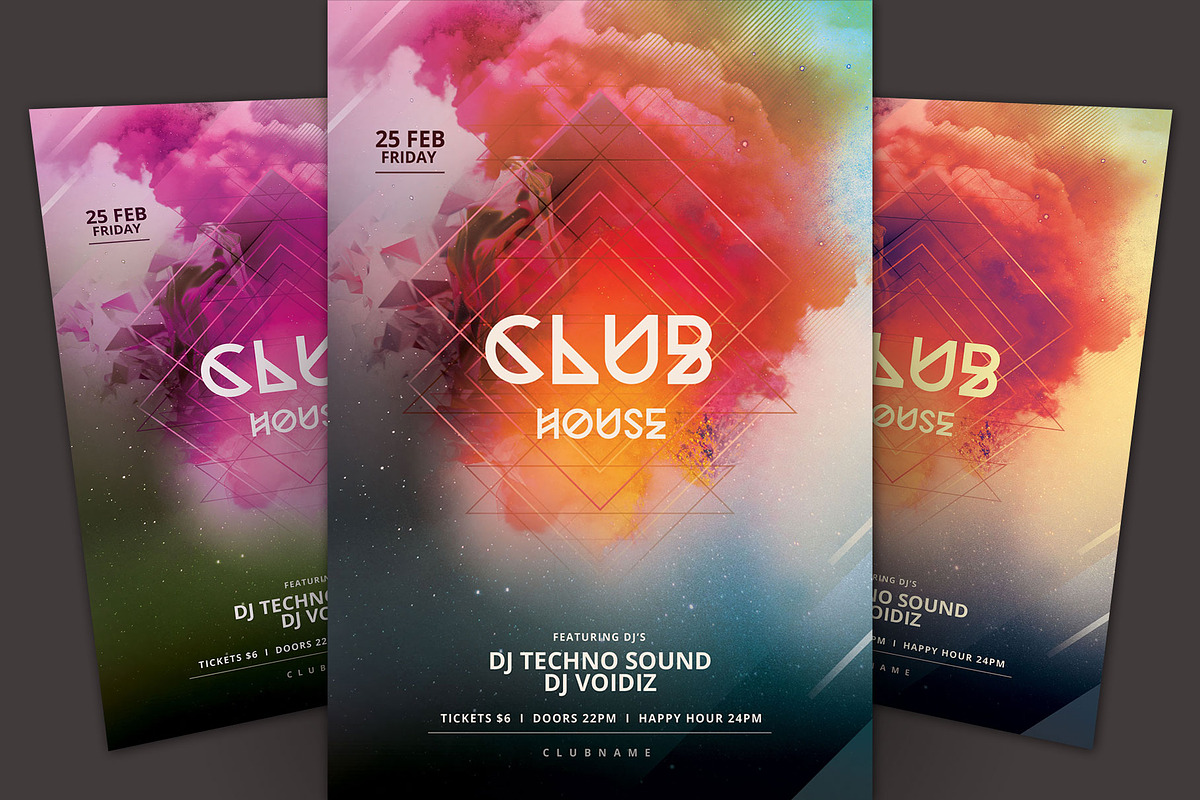 Club House Flyer, a Flyer Template by styleWish