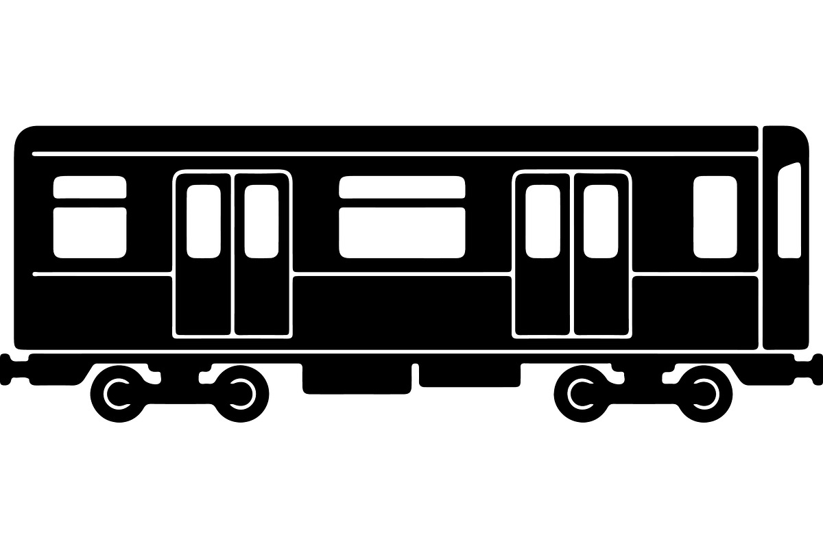 Train and subway silhouette, a Transportation Illustration by abu67222 (Photo 7 of 13)