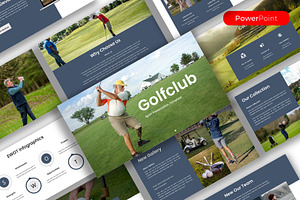 Golfclub – Business PowerPoint, a Presentation Template by kreatifreya
