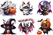 Funny Halloween Bats Clipart Bundle, an Illustration by DreamArtGraphic (Thumbnail 4 of 4)