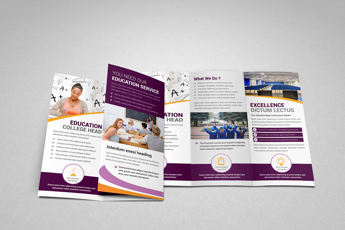 Education College Trifold V3, a Brochure Template by JanySultana (Photo 9 of 10)