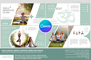 Yoga Canva Template Carousel Post