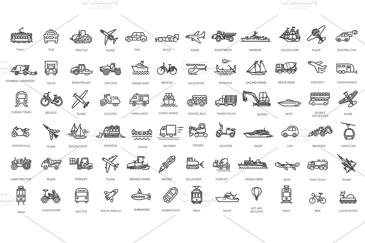 Transport, Vehicle and Delivery, an Object Illustration by Tettygreen (Photo 1 of 3)