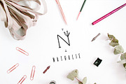 UNIQUE FLORAL LETTER AND LOGO KIT, a Branding & Logo Template by IsikChic (Thumbnail 5 of 9)