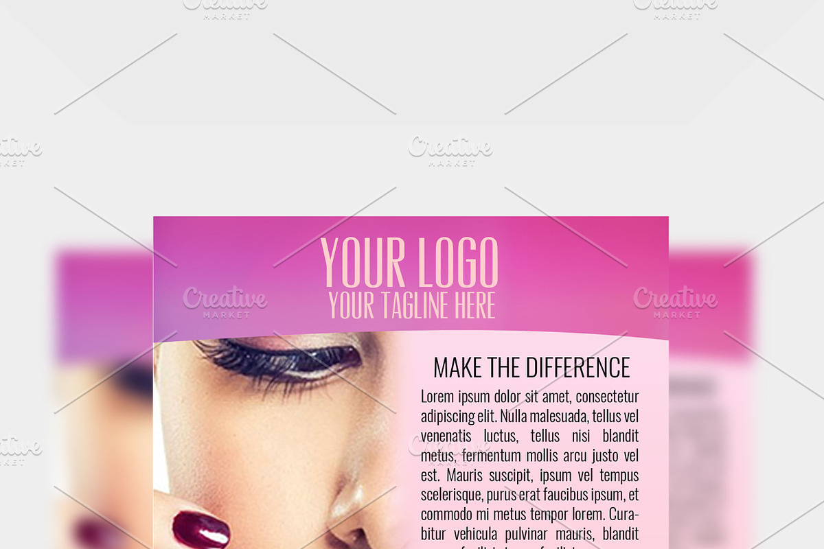 Beauty Nails, a Flyer Template by Studio 19 (Photo 3 of 3)