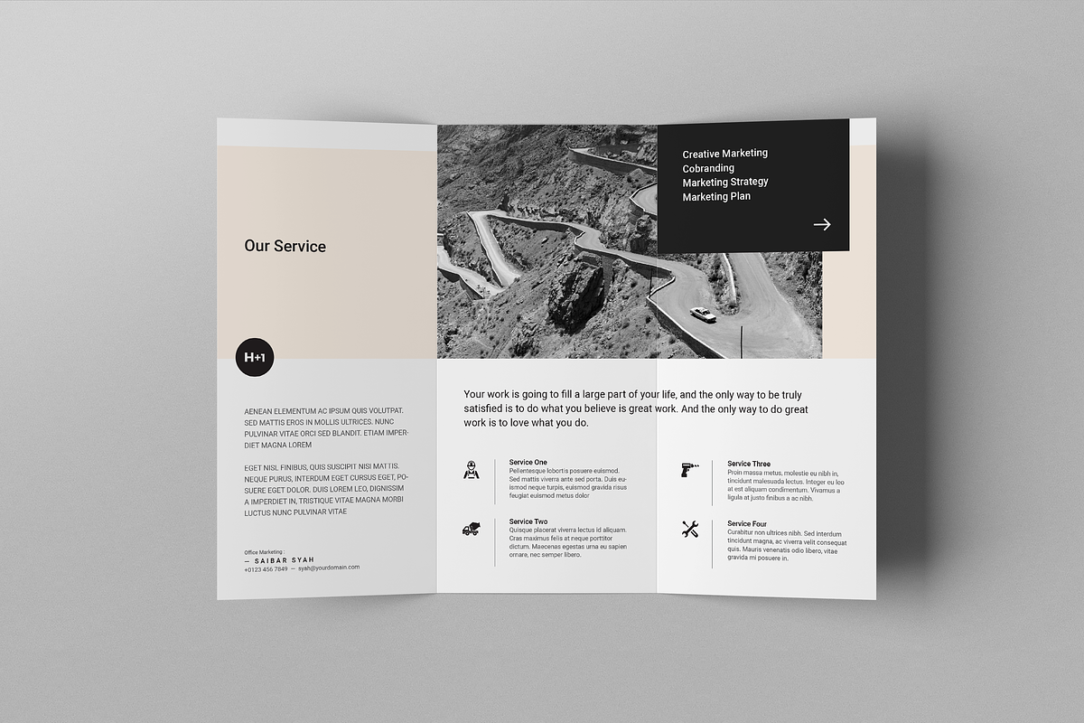 Business TriFold Brochure, a Brochure Template by BOXKAYU (Photo 5 of 6)