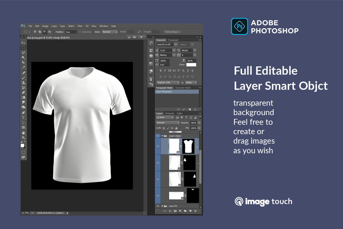 Men’s Sports T-shirt Mockup, a Shirt Mockup by image touch (Photo 2 of 4)