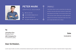 Clean CV Resume PSD Template