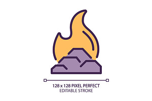 Fossil fuel pixel perfect RGB color, an Icon by IMG Visuals
