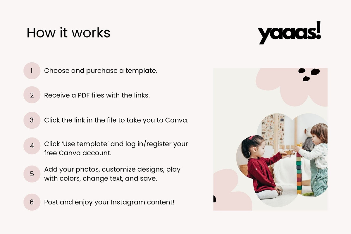 Kids Instagram Post & Stories Canva, a Social Media Template by Yaaas Design (Photo 15 of 16)