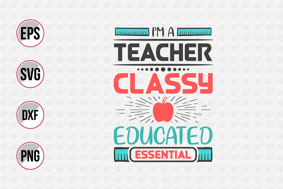 Teacher typographic quotes design., a Graphic by Uniquesvg99 (Photo 21 of 21)