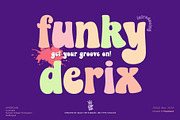 Funky Derix, a Sans Serif Font by BBtypeStudios (Thumbnail 1 of 10)