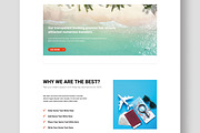 Travel Agency Landing Page Design, a Landing Page Template by MightyDesign (Thumbnail 5 of 9)