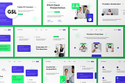 White Green Pitch Deck Google Slide, a Presentation Template by graphicook (Thumbnail 1 of 5)